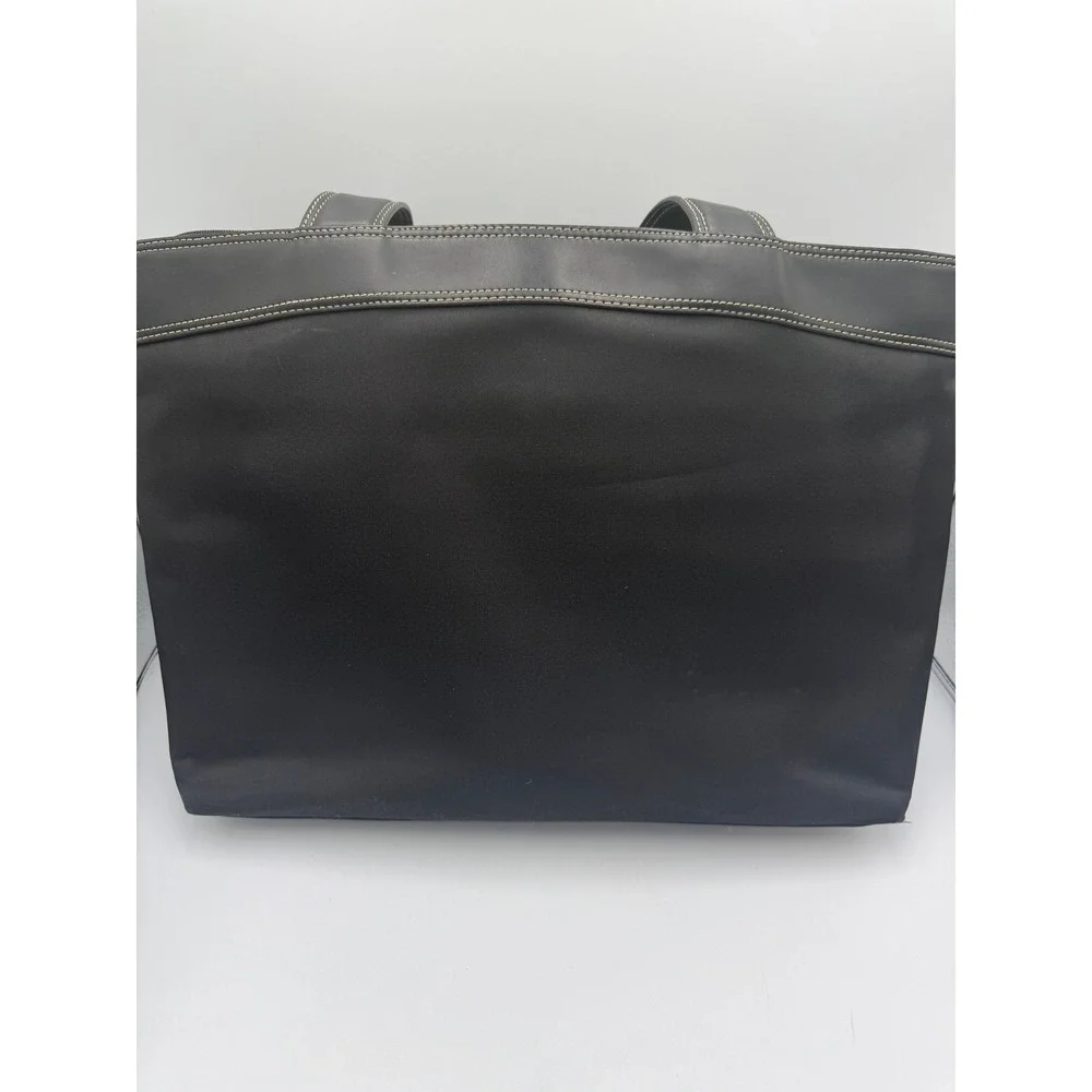 SwissGear Laptop Tote Bag Brown Black Nylon Black Trim Large Professional Office